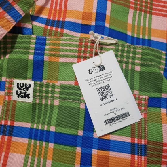 BNWT Lucy & Yak Mini Pini Overall Dungarees Dress - Picture 3 of 3